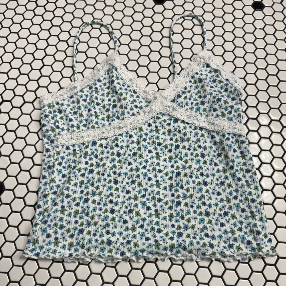 Wild love lace trim cami tank top size XL